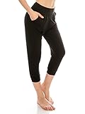 EttelLut Loose Fit Harem Jogger Pants-Casual Yoga Exercise with Side Pockets