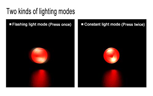 Rpuomtz Turn Signal LED Lights for Bicycle Handlebar Mini End Caps Strobe Side Light Handlebars Plugs Blinker Warning Lights (Black)