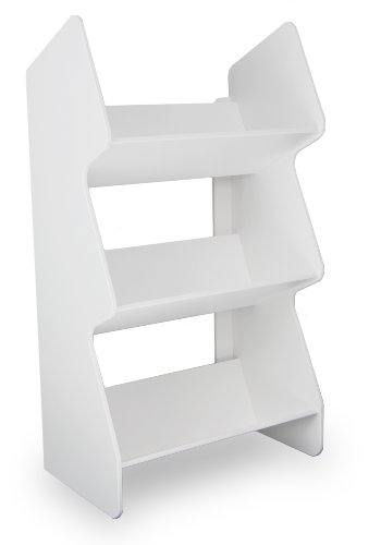 TrippNT 51013 White PVC Small Tilted Safety Shelf, 3lbs, 12" Width x 21-3/4" Height x 7-3/8" Depth - Thumbnail 3