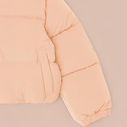 Amazon Essentials Girls' Cropped Full-Zip Puffer