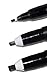 SAKURA Pigma Calligrapher Brush Pens - Archival Black Ink Pens - Pens for Lettering and Modern Calligraphy - Black Ink - 1 mm, 2 mm, & 3 mm Nibs - 3 Pack