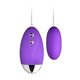 Best Rated Gift for Women Love Egg Bullet with 20-Frequency, Purple