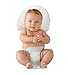 Baby Memory Foam Pillow Flat Head Prevention - Bonus Muslin Swaddle Blanket and Bib - Keeps Head Round, Provides Comfortable Sleep, Hypoallergenic - Baby Head Shaping Pillow for Infants