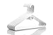 Made in USA Super Heavy Duty Plastic Clothes Hangers - Bulk Packs Available, Strong Hangers for Closet and Clothing (24pk White)