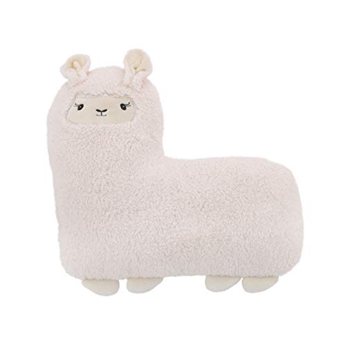 Little Love by NoJo – Llama Decorative Pillow Sherpa With Embroidery, Decorativ…