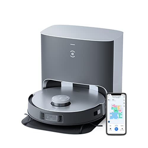 , Robot Aspirador DEEBOT X1, con función de fregado y estación de aspiración (3,2L), potencia aspiración de 5000 pa, evitación de obstáculos y mapeo 3D, diseño Jacob Jansen, batería de 5200 mAh