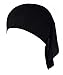 Women Under Scarf Cap Bone Bonnet Hijab Islamic Head Cover Muslim Hat Black One Size