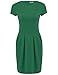 ACEVOG Women's Work Dress Official Wear to Work Retro Business Bodycon Pencil Dress Green