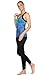 icyzone Women's Activewear Workout Yoga Spaghetti Strap Racerback Tank Top with Built in Bra (S, Aurora)