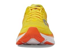 Saucony Men's Guide 17 Sneaker, Pepper/Canary, 7