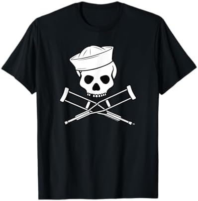 Amazon.com: Jackass Devil Horns Skull & Crossbones Logo T-Shirt