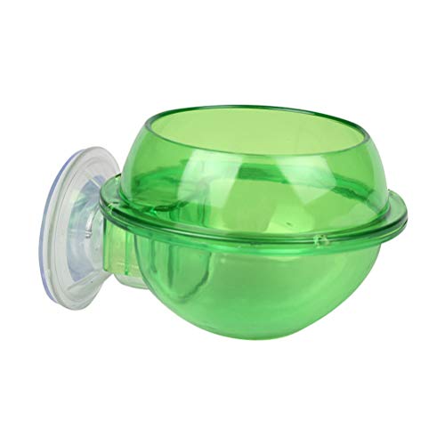 POPETPOP Reptile Water Feeder Pet Feeding Suction Cup Tortoise Water Basin Feeding Supplies