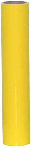 Vinyl Oasis Craft &amp; Hobby Vinyl - Gloss w/ Permanent Adhesive - 12 in. x 10 ft. Roll - Daffodil Yellow