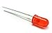 microtivity IL011 5mm Diffused Red LED (Pack of 25)