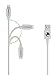 PowerBear Long iPhone Charger 10ft [MFI Certified] Durable Silicone - White