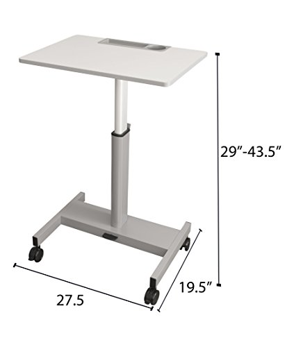 Pneumatic Adjustable Height Student Desk | Classroom Desk - Lets Kids Stand or Sit While They Learn, 27.5" W - Thumbnail 6