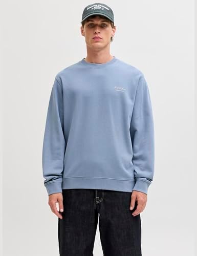 Jjearchive Graphic Sweat Crew Neck Noos, Blue Mirage., M