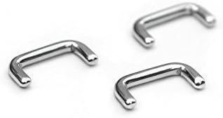 Cocorina Set of 3 Stainless Steel Staple Septum Retainers - 16 gauge (16g)