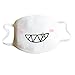 C.A.Z 4 PCS Anti-Dust Cute Mouth Face Mask Anime Fashion Kaomoji Kawaii