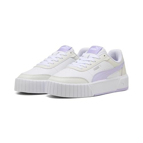 [プーマ] スニーカー 厚底 プラットフォーム キャリーナ ストリート/ミア レディース White-Light Lavender-Vapor Gray 24.0 cm