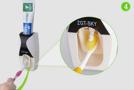 Wall of Dragon Bathroom Accessories Sets Tooth brush Supplies Automatic Toothpaste Squeezer Dispenser Toothbrush Holder
