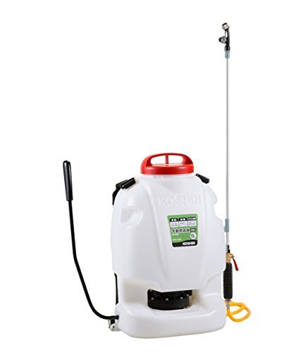 工進(KOSHIN) 背負い式 手動噴霧器 タンク 15L グランドマスター RW-15DX ボールコック 動噴ホース ダイヤフラム ポンプ 人力 加圧 消毒 防除 除草 カバー付き商品画像