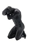6 Inch Figure Kneeling Male Nude with Head in Hands Display Decor