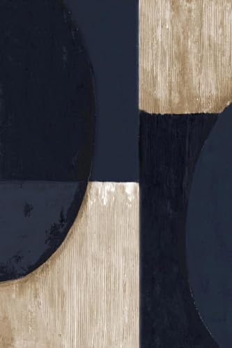 ART.COM Wall Art Print Navy Reflections by Janet Tava, 16" x 24"