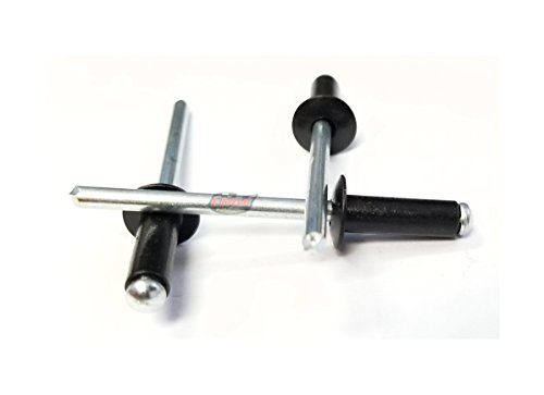 Racer's Speed Shop Black 3/16" Small Head Aluminum Steel Mandrel Pop Rivets 100 ct Racing Fasteners