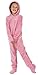 Hoodie Footie Footed Fleece Pajamas for Big Girls - Pink