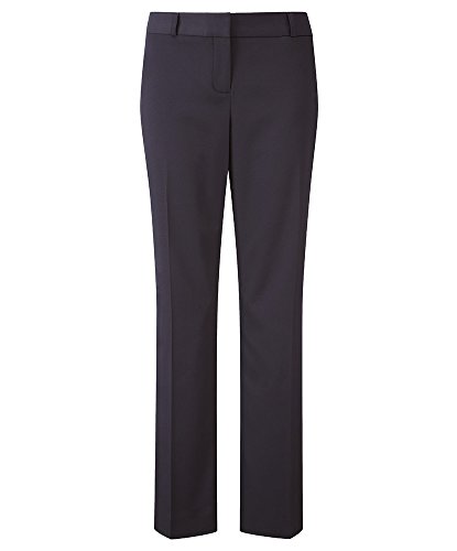 Alexandra Easycare STC-NF131NA-10S Women's Trouser, Plain, 100% Polyester, Short, Size 10, Navy