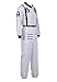 Men's Adult Astronaut Spaceman Costume Coverall Pilot Air Force Flight Jumpsuit Halloween Dress Up Party White-L