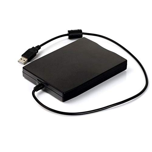 Florenceenid 3.5 inch 1.44MB FDD Black USB Portable External Interface Floppy Disk FDD External USB Floppy Drive for Laptop