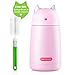 ONEISALL SB60239 330ML Leak-proof Cat Tumbler, Cute Cat Thermos Mug, Stainless Steel Drinkware Thermos Kids Cat Water Bottle (Pink)