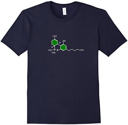 Men's THC Molecule Shirt Large Navy