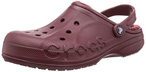 Crocs Baya Lined Clog, burgundy/burgundy, 12 US Women / 10 US Men