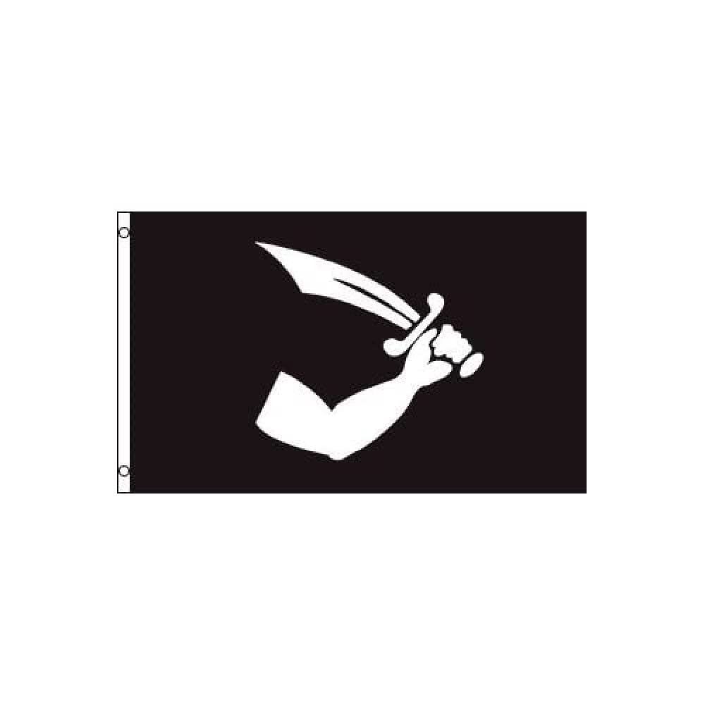 AZ FLAG - Pirate Thomas Tew Flag - 3x5 Ft - 100D Polyester Skull Pirates Banner with Two Metal Grommets - Fade Resistant - Vivid Colors - 3' x 5' Feet - 150x90 Cm