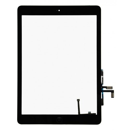 Smartex® Touch Screen Glass Digitizer Black compatible with iPad 5 (2017) - Key home, sticker and removal toolkit included