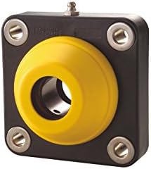 System Plast UCFQ204-12-CEC 4-Bolt Flange Bearing, Black Polyamide Housing with 0.75" Bore Diameter