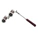 OPO Opera Theater Horse Racing Glasses Binocular Telescope with Handle (Red with Silver Trim) 3X25