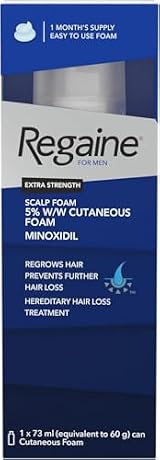 Regaine For Men Extra Strength Foam Hair Loss 5% Minoxidil Regrowth 73ml view 2