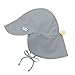 i play. Toddler Flap Sun Protection Swim Hat, Gray, 2T-4T