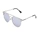 GAMT New Fashion Cateye Polarized Sunglasses For Women Classic Style (metal silver frame silver lens)