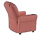Flash Furniture Vana Vinyl Kids Recliner with Cup Holder, Headrest, and Safety Recline, Contemporary Reclining Chair for Kids, Supports up to 90 lbs., Pink