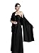 Sheer Soft Chiffon Bridal Women's Shawl For Special Occasions Black 79