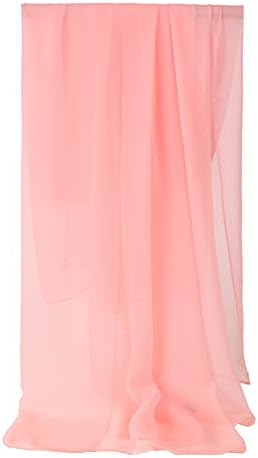 Women Scarf Plain lightweight Shawl Solid Wrap for Hair Evening Dresses Party