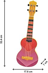 The Magic Toy Shop 19" Pink Ukulele Guitar 4 Strings Musical Instrument view 3