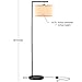 Brightech Montage Modern Floor lamp, LED Floor Lamp for Living Rooms & Offices - Tall Standing Lamp for Bedroom Reading - Corner Pole Lamp for Contemporary Home Decor - Black
