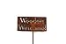 Funny Garden Staked Signs 21 to 28 Inches Tall (Small 21 Inches Tall, Weeders Welcome, Naturally Rusted)