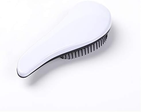 Oyria Handle Tangle Original Detangling Comb Scalp Massage Shower Hair Brush Salon Styling Tamer Women, Men, Girls & Boys - Detangle Knots Easily - White